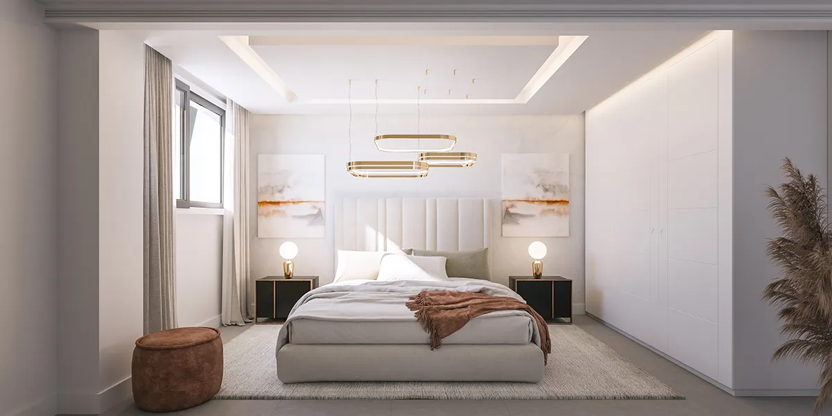 Penthouse bedroom